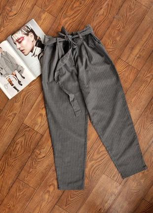 Сірі штани у смужку H&M