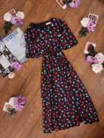 Сукня міді в квітковий принт