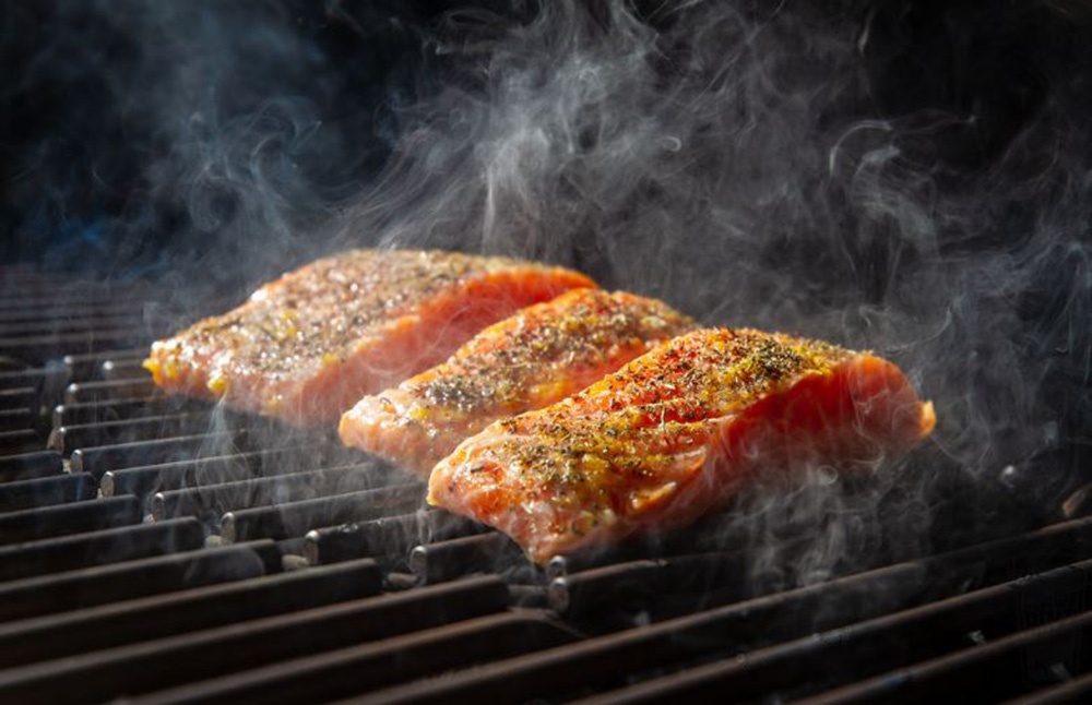 лосось на гриле