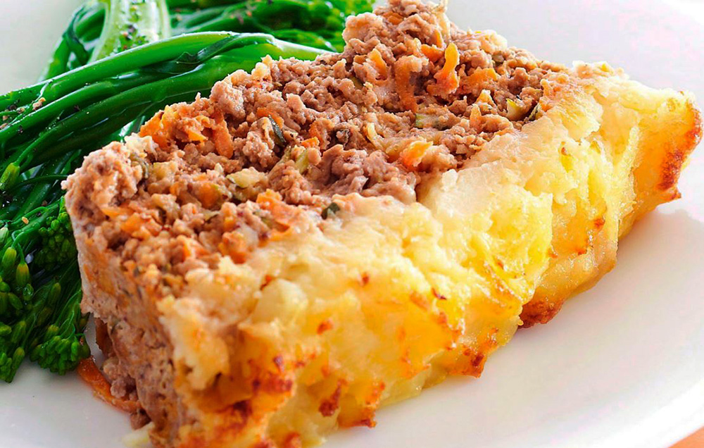 Мясной рулет с говядины и картофеля