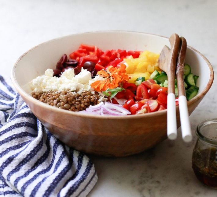 Салат из чечевицы