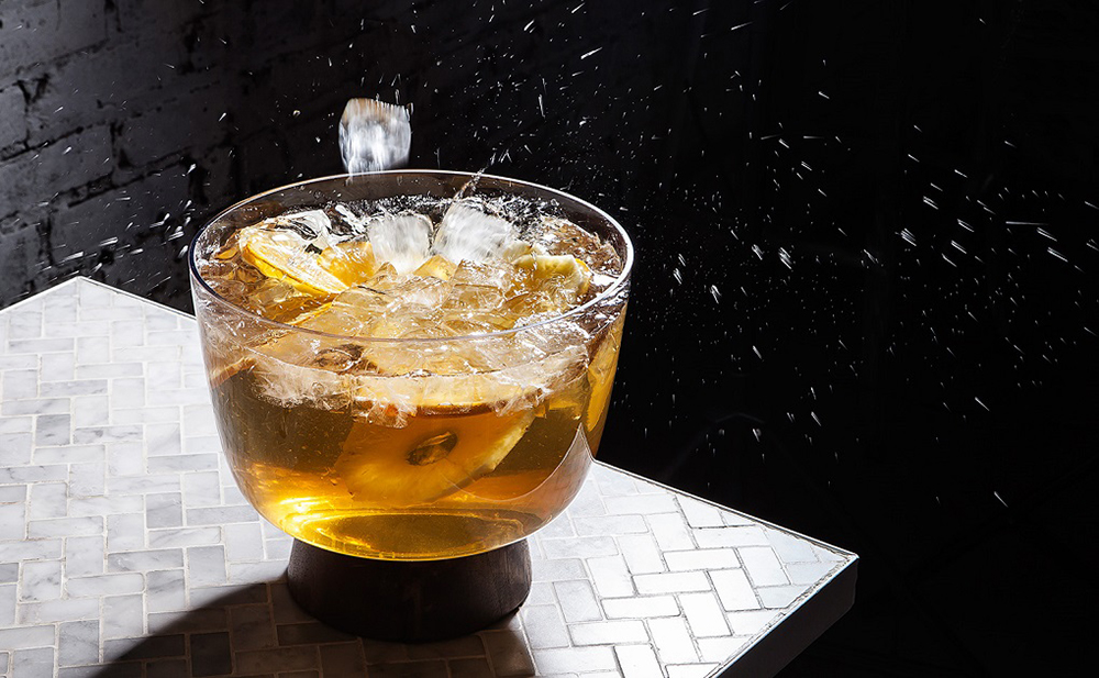 Ананасовый пунш с шампанским